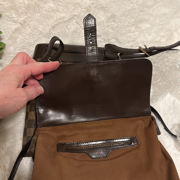 LOUIS VUITTON Damier Ebene Soho Backpack 1999 Classic mint Authentic Vintage - Picture 4 of 16